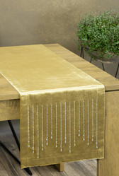 OBRUS ROYAL 3 35 X 140 CM ZŁOTY