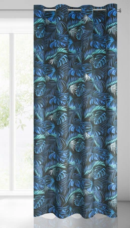 ZASŁONA GOTOWA LAZUR 140 X 250 CM CZARNY