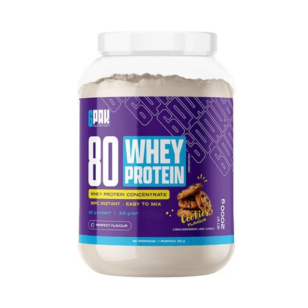 6PAK 80 WHEY PROTEIN odżywka białkowa koncentrat 2000g smak ciasteczko