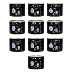 Zestaw 10x CAT'S LOVE Junior Kalb - cielęcina z olejem z łososia (200g)