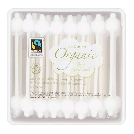 Simply Gentle, Bezpieczne Patyczki do Uszu dla Dzieci (56 szt.) - KARTON 24 opakowania