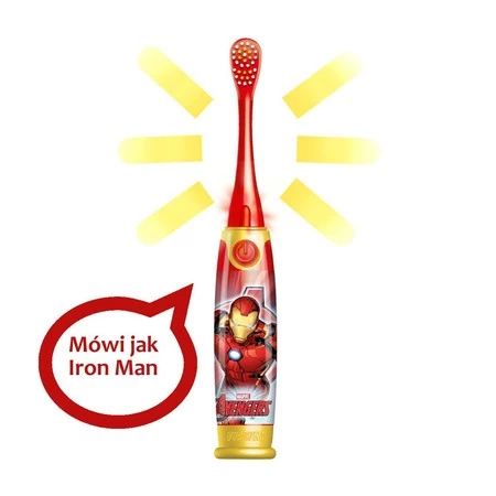 Szczoteczka do zębów 3 + świeci i mówi Avengers Light and Sound Toothbrush Niebieska