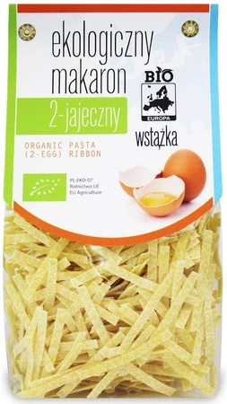 Zestaw 2x MAKARON (2-JAJECZNY) WSTĄŻKA BIO 250 g - BIO PLANET