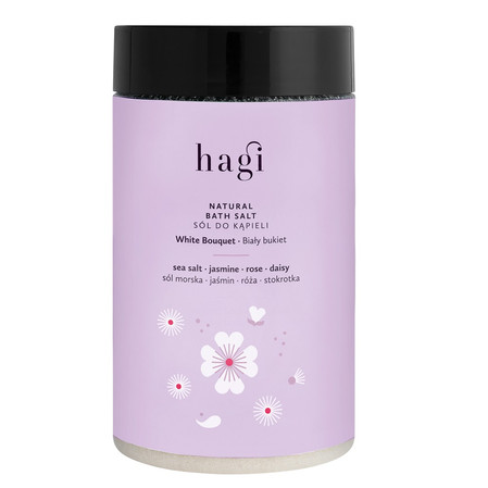 Hagi Naturalna sół do kąpieli Biały bukiet 480g