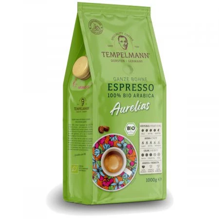 Tempelmann kawa ziarnista 1 kg Aurelias Espresso Bio