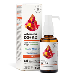 Witamina D3 + K2mk7 w oleju MCT 50 ml