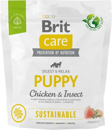 Brit Care Dog Sustainable Puppy Chicken Insect 1kg