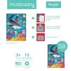 Mudpuppy Puzzle-kartka z życzeniami Rekin 12 elementów 3+