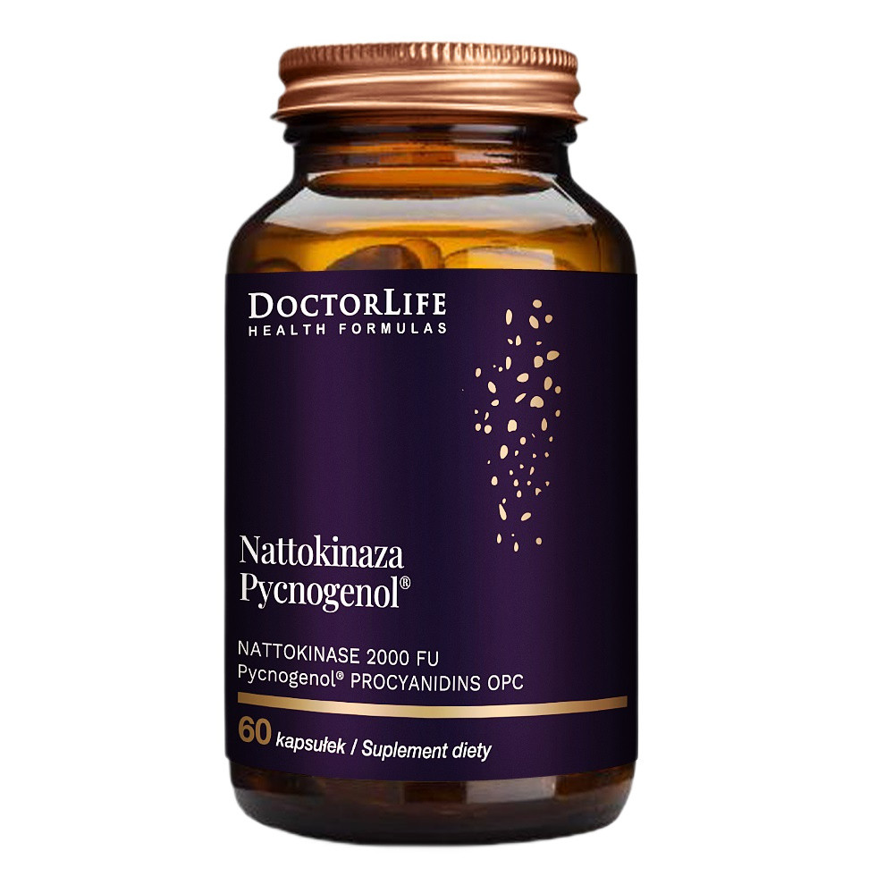 Doctor Life Nattokinaza Pycnogenol na wsparcie układu krążenia 60 kaps. - Nabea.pl