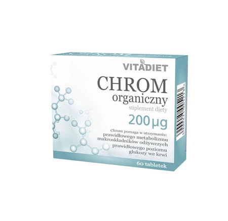 Vitadiet Chrom Organiczny 200 Mcg 60 Tabl.