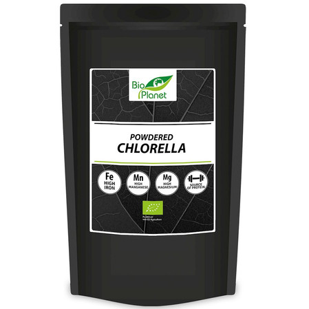 BIO PLANET INTERNATIONAL CHLORELLA SPROSZKOWANA BIO 500 g