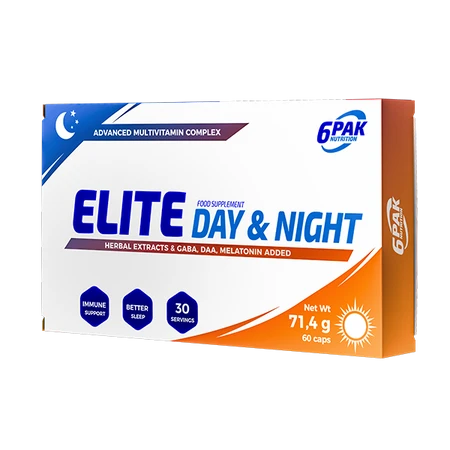 6PAK ELITE DAY & NIGHT kompleks witamin 60 kaps.