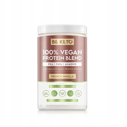 BeKeto 100% Wegańskie Białko Naturalna Francuska Wanilia 500g