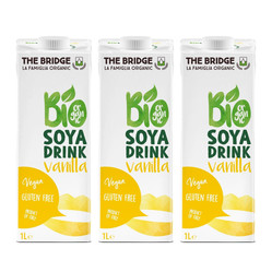Zestaw: 3x NAPÓJ SOJOWY O SMAKU WANILIOWYM BEZGLUTENOWY BIO 1 L - THE BRIDGE