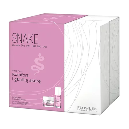 Floslek - Zestaw prezentowy Snake (Essenza reduktor wieku - 30ml+krem na dzień - 50ml)