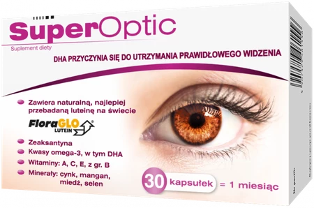 Polpharma SUPEROPTIC wsparcie prawidłowego widzenia 30 kaps.