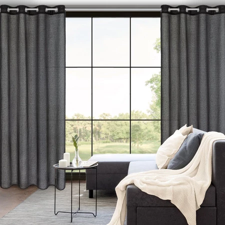 ZASŁONA GOTOWA AGIS 140 X 250 CM CZARNY