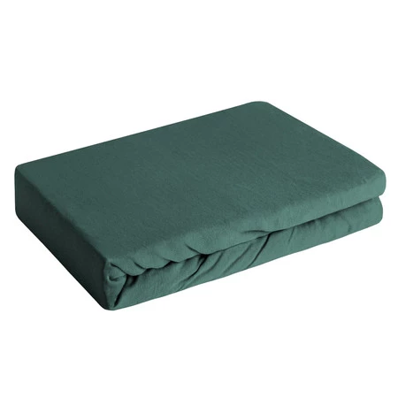 Prześcieradło Jersey3 180 x 200 x 30 cm, Ciemnozielony