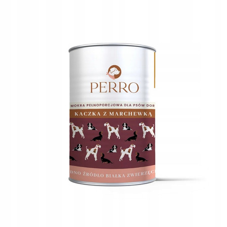 Perro Kaczka z marchewką - Karma mokra dla psa - 400 g