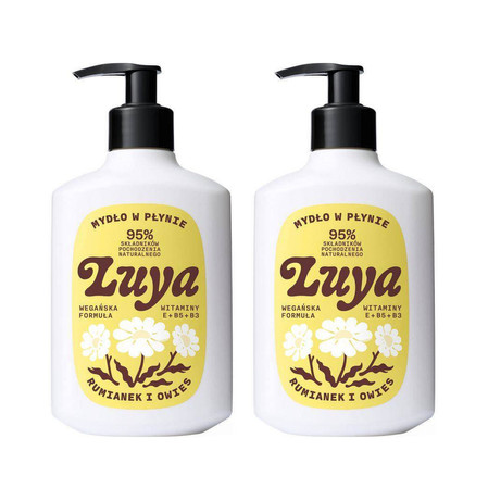 Zestaw: 2x Luya - Mydło do rąk w płynie Rumianek i Owies 400ml