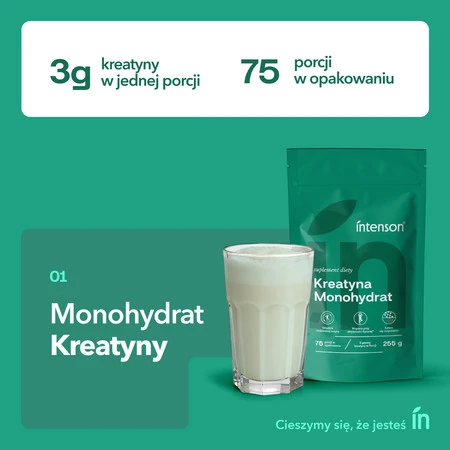 Intenson Kreatyna Monohydrat 255g pure
