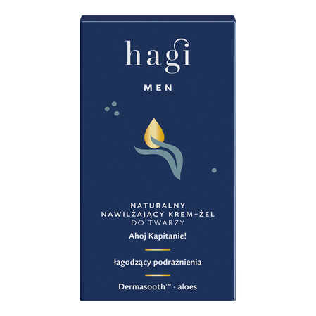 Hagi Men- Naturalny nawilżający krem-żel do twarzy Ahoj Kapitanie50ml