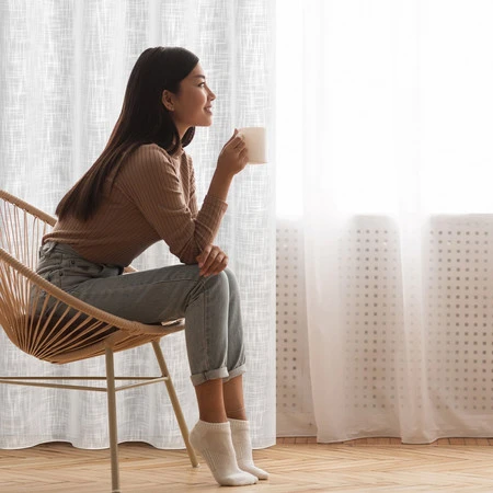 ZASŁONA GOTOWA LIREN 140 X 250 CM BIAŁY