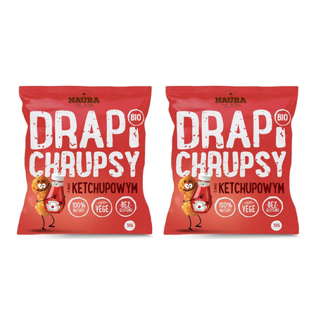 Zestaw: 2x Chrupki o smaku ketchupowym BIO 50 g