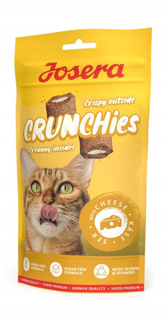 Josera Crunchies with Cheese chrupiące przysmaki z serem dla kotów 60g
