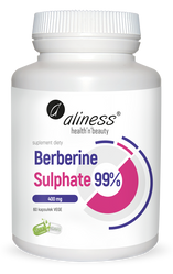 Aliness Berberine Sulphate 99% 400 mg x 60 Vege caps.