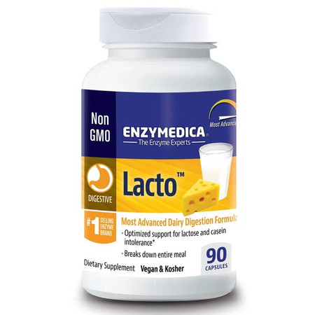ENZYMEDICA Lacto na wsparcie układu pokarmowego 90 kaps.