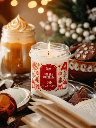 Woskiknot świeca sojowa Gorąca Czekolada 300ml