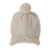 Lodger Dwuwarstwowa zimowa czapeczka z polaru jasnobeżowa Fleece Birch 0-3 m