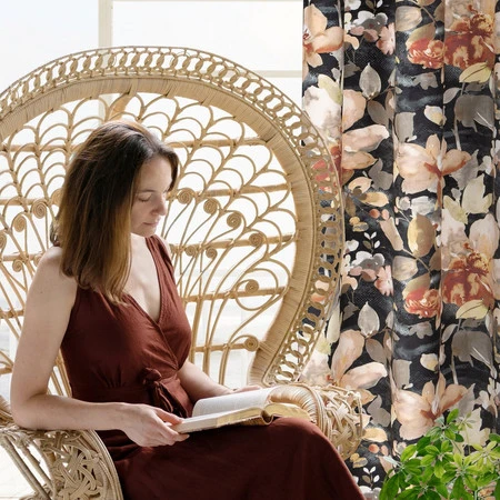 ZASŁONA GOTOWA BETTY 140 X 250 CM GRAFITOWY