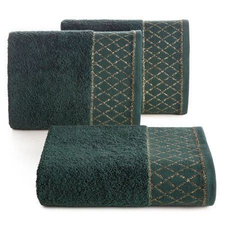 Ręcznik Layla (07), 50 x 90 cm, Ciemnozielony