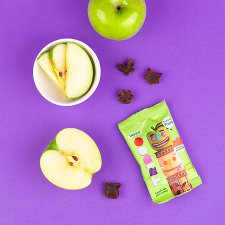 Smileat Triboo, BIO Sminolas, Żelki owocowe bez cukru Jabłko, 25g