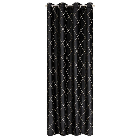 ZASŁONA DEKORACYJNA PIERRE CARDIN MARGO 140 X 250 CM CZARNY