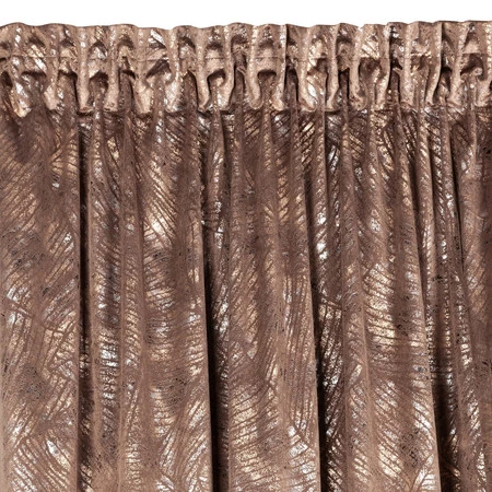 ZASŁONA GOTOWA TULIA NA TAŚMIE 135 X 270 CM BRĄZOWY