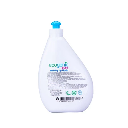 Ecogenic Pure, Płyn do mycia naczyń, bezzapachowy, 500 ml