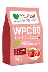 Aliness Białko serwatkowe WPC 80 Truskawka BIO 345g