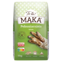 Zestaw 3x ToTa! Mąka żytnia pełnoziarnista 1 kg