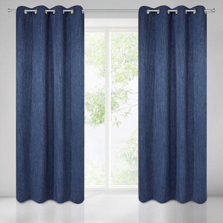 ZASŁONA GOTOWA ROSSIE 140 X 250 CM GRANATOWY