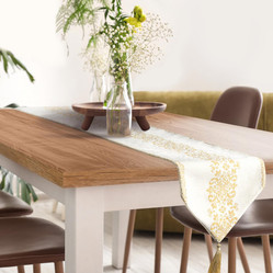 OBRUS MAJORKA 30 X 180 CM BIAŁY