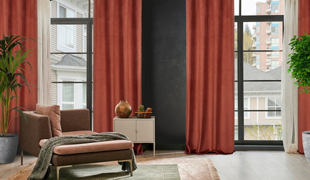 ZASŁONA GOTOWA LILI 140 X 250 CM CEGLASTY