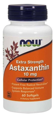 Now - Astaxanthin - 60 kaps