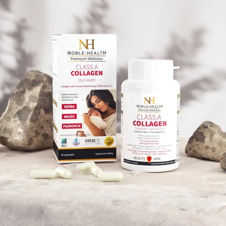 Noble Health Class A Collagen kolagen dla mamy 90 kaps.