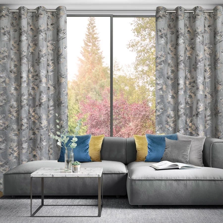 ZASŁONA GOTOWA GLORIA 140 X 250 CM STALOWY