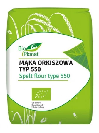 BIO PLANET Mąka orkiszowa typ 550 BIO 1kg