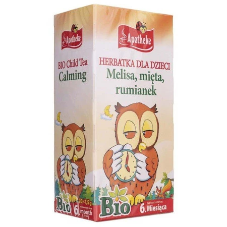 Apotheke − Herbata dla dzieci uspokajająca BIO − 20 x 1.5 g
