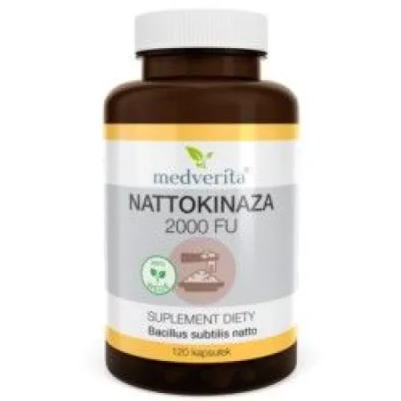 Medverita Nattokinaza 2000 FU na wsparcie układu krążenia 120 kaps.